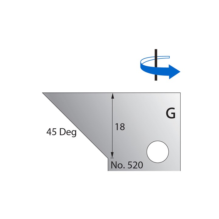 45 Degrees Scribe Cutter in HSS - 520