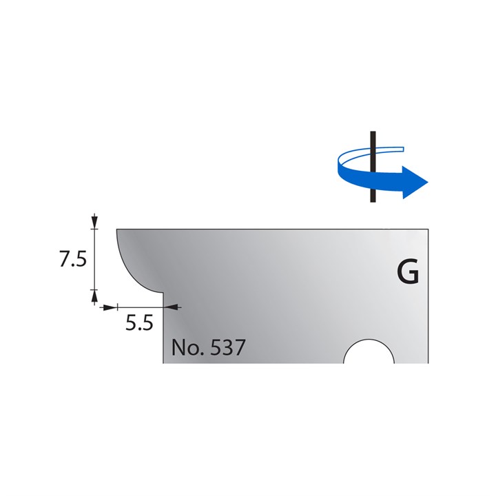 7.5 x 5.5mm Scribe Cutter in HSS - 537