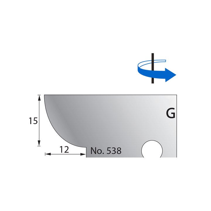15 x 12mm Scribe Cutter in HSS - 538