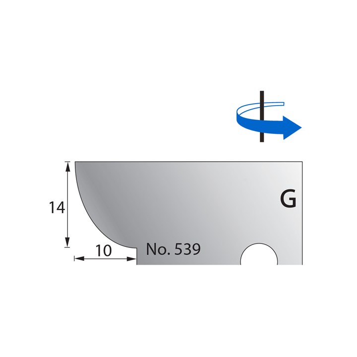 14 x 10mm Scribe Cutter in HSS - 539