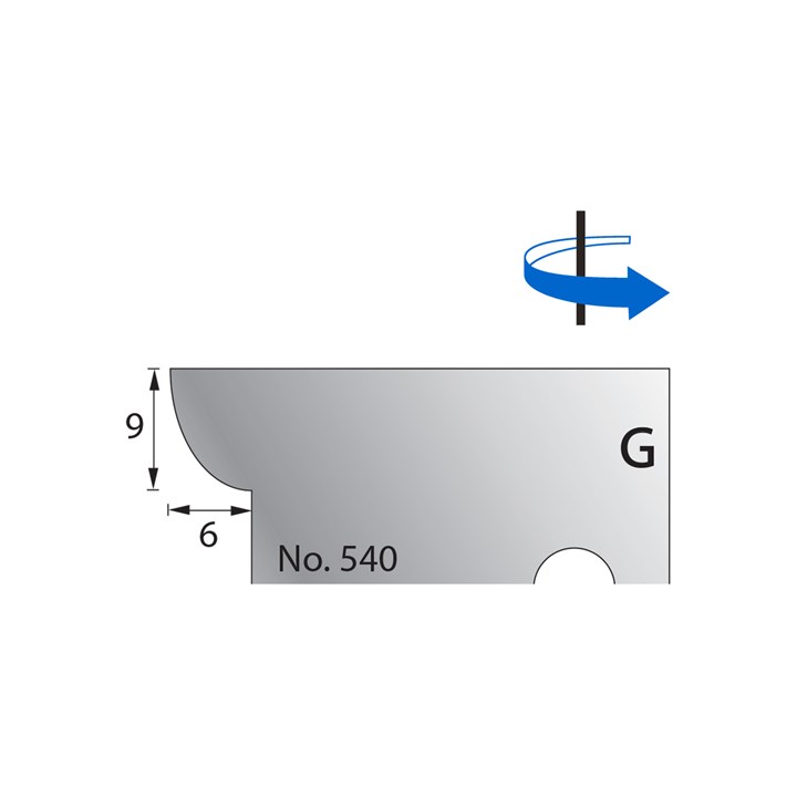 9 x 6mm Scribe Cutter in HSS - 540