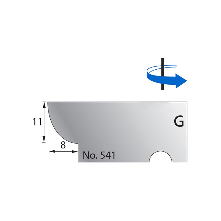 11 x 8mm Scribe Cutter in HSS - 541