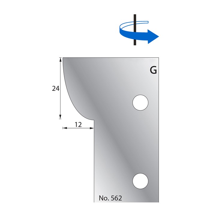 24 x 12mm Scribe Cutter in HSS - 562