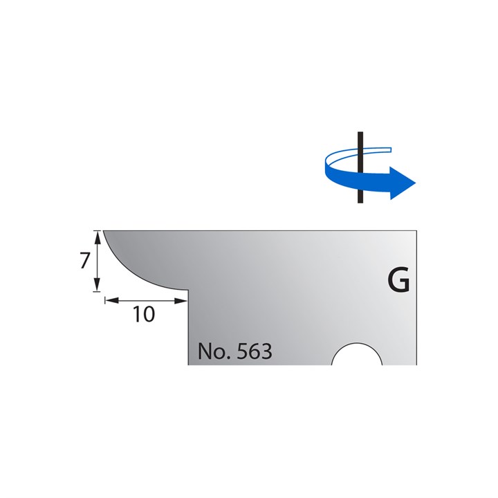 7 x 10mm Scribe Cutter in HSS - 563