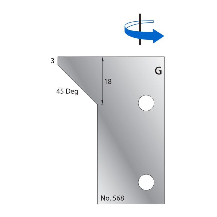 45 Degrees Scribe Cutter in HSS - 568