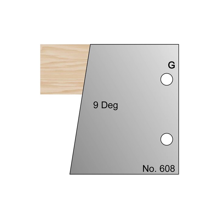 9 Degrees Bevel Profile Cutter in HSS - 608