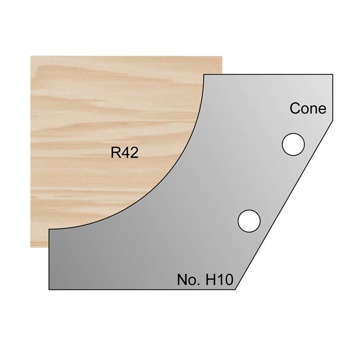 R42 Concave Cone Profile Cutter in HSS - H10