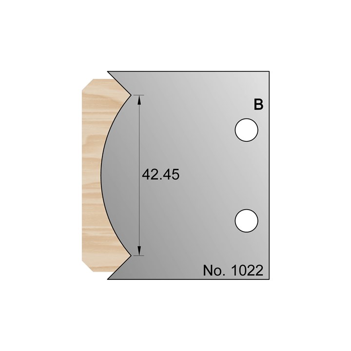 42.45mm Radius Profile Cutter in HSS - 1022