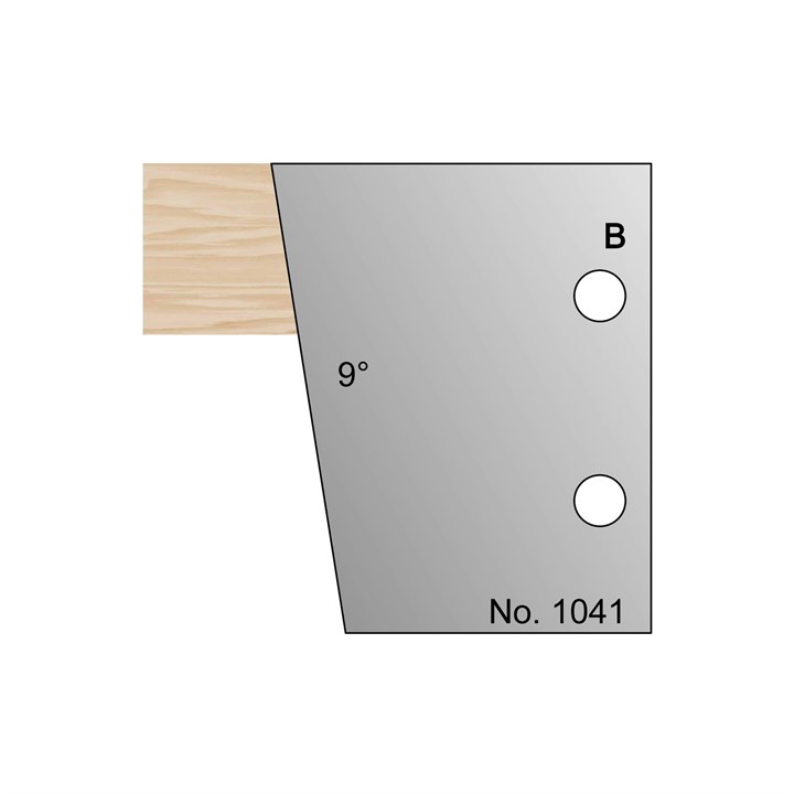 9 Degrees Bevel Profile Cutter in HSS - 1041