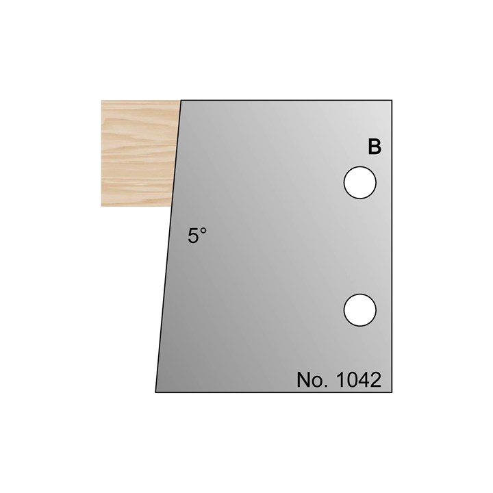5 Degrees Bevel Profile Cutter in HSS - 1042