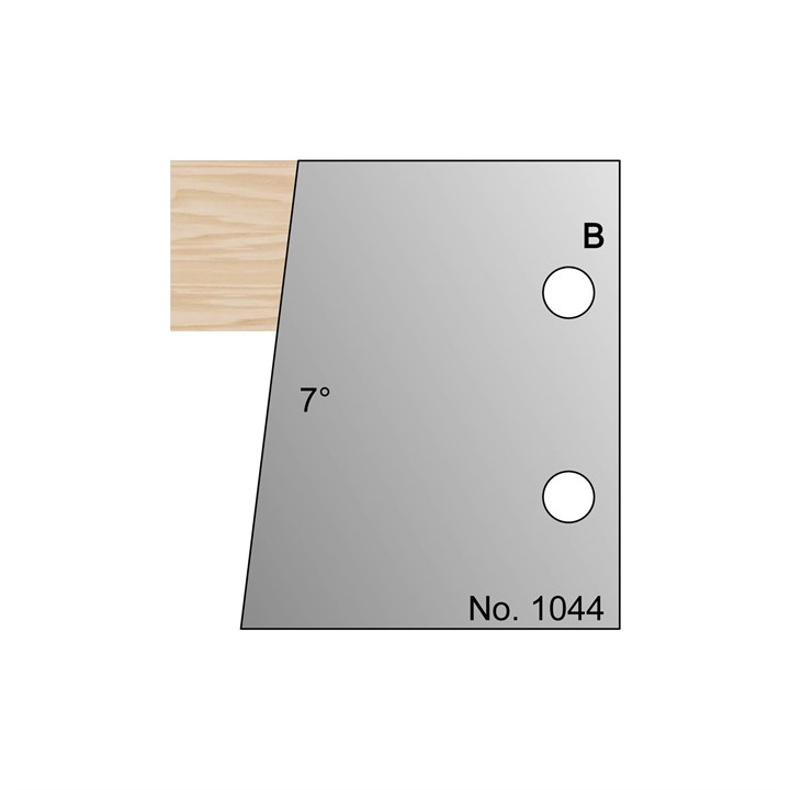 7 Degrees Bevel Profile Cutter in HSS - 1044