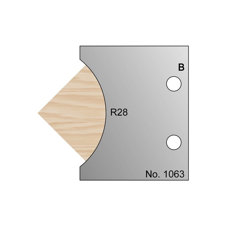 R28 Radius Profile Cutter in HSS - 1063