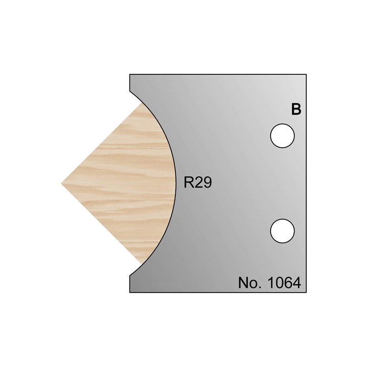 R29 Radius Profile Cutter in HSS - 1064