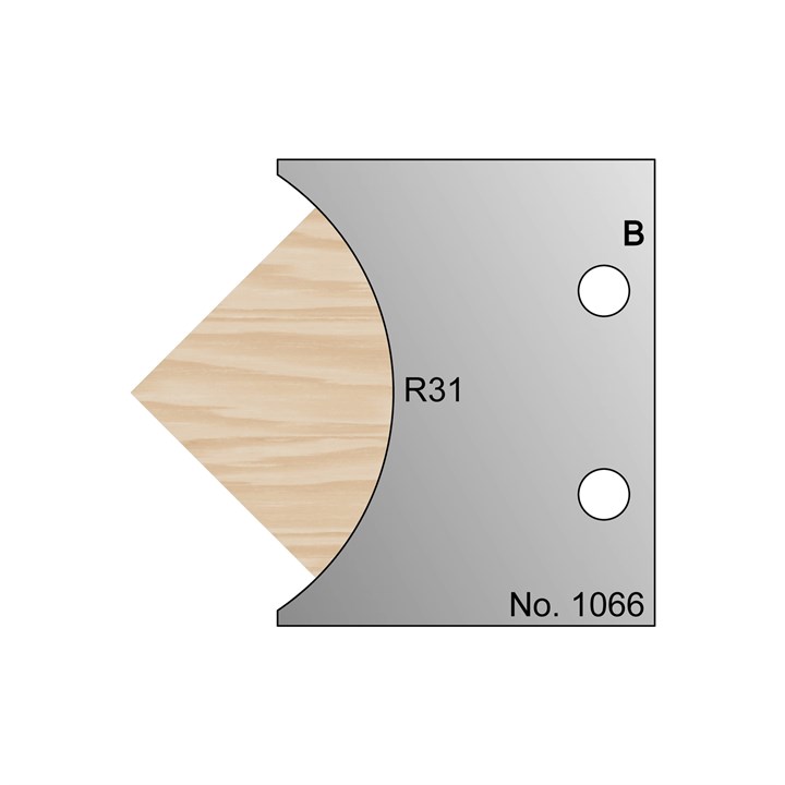 R31 Radius Profile Cutter in HSS - 1066