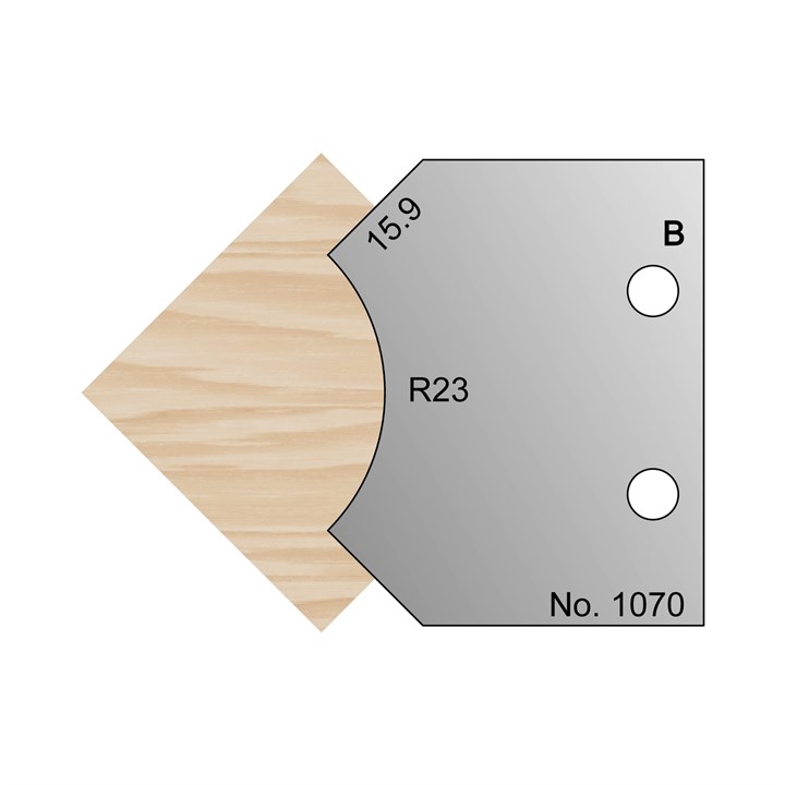 R23 Radius Profile Cutter in HSS - 1070