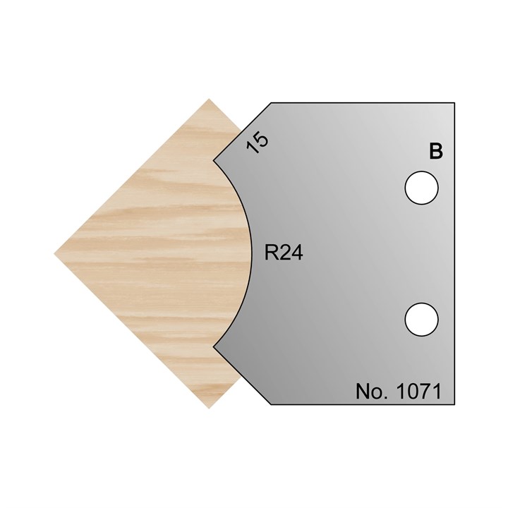 R24 Radius Profile Cutter in HSS - 1071