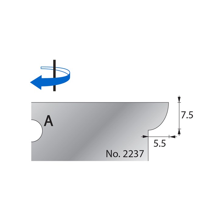 7.5 x 5.5mm Scribe Cutter in HSS - 2237