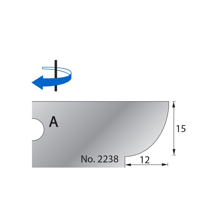 15 x 12mm Scribe Cutter in HSS - 2238