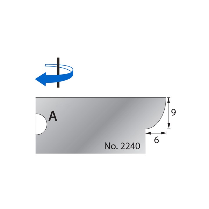 9 x 6mm Scribe Cutter in HSS - 2240