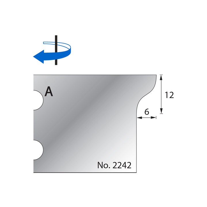 12 x 6mm Scribe Cutter in HSS - 2242