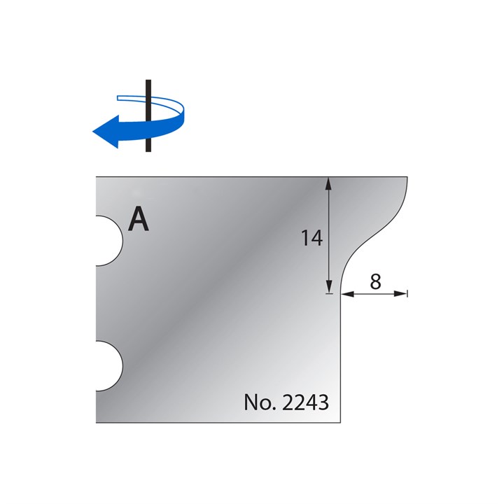 14 x 8mm Scribe Cutter in HSS - 2243