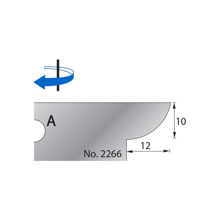 10 x 12mm Scribe Cutter in HSS - 2266