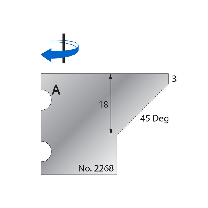 45 Degrees Scribe Cutter in HSS - 2268
