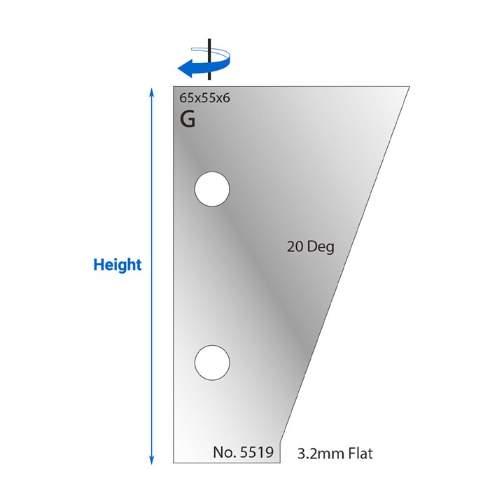 20 Degrees Scribe Cutter in HSS - 5519