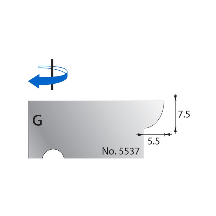 7.5 x 5.5mm Scribe Cutter in HSS - 5537
