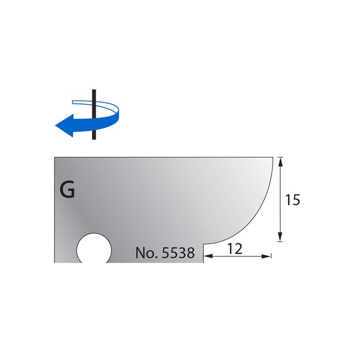 15 x 12mm Scribe Cutter in HSS - 5538