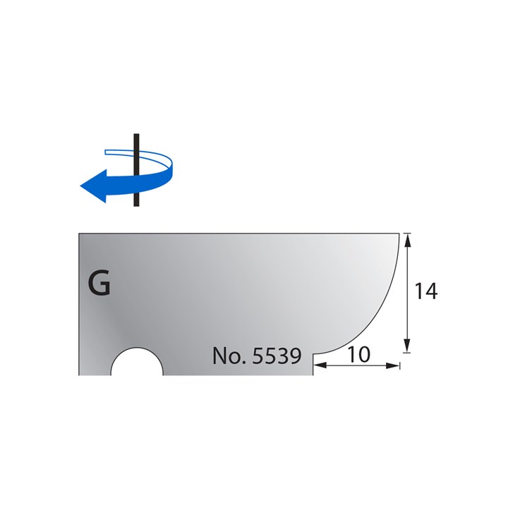 14 x 10mm Scribe Cutter in HSS - 5539