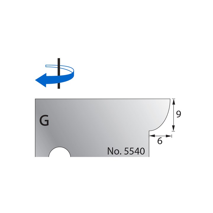 9 x 6mm Scribe Cutter in HSS - 5540