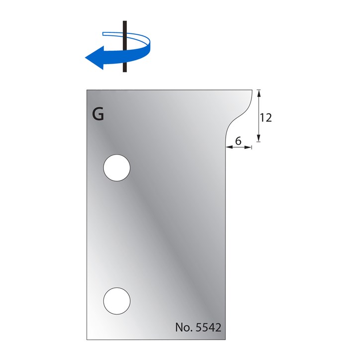 6 x 12mm Scribe Cutter in HSS - 5542