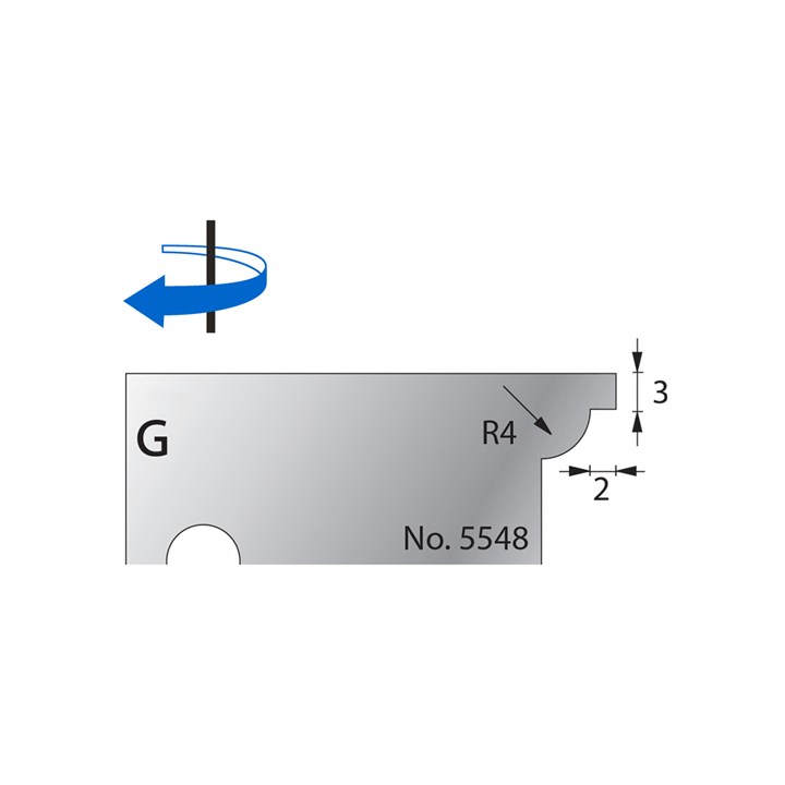 R4 w/ 3 x 2mm Quirk Scribe Cutter in HSS - 5548