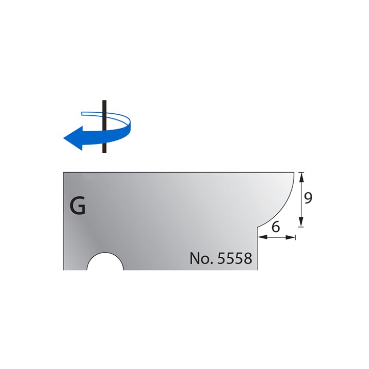 9 x 6mm Scribe Cutter in HSS - 5558