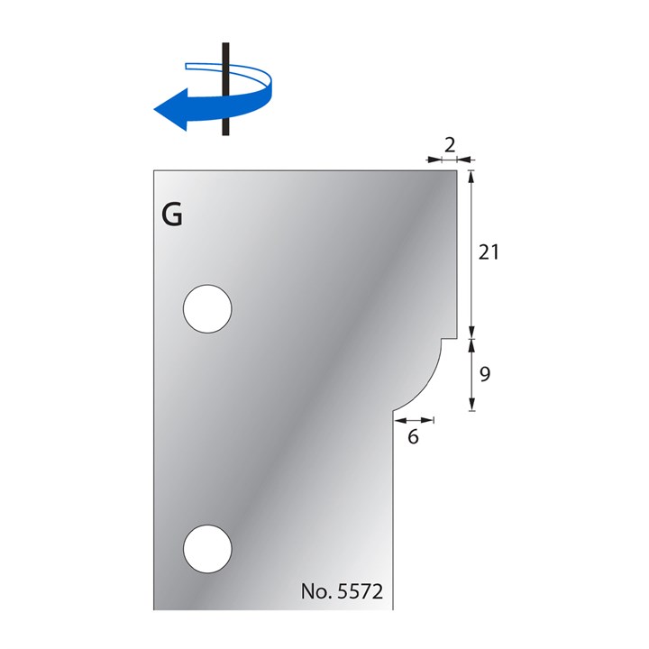 9 x 6mm w/ 21 x 2mm Quirk Scribe Cutter in HSS - 5572