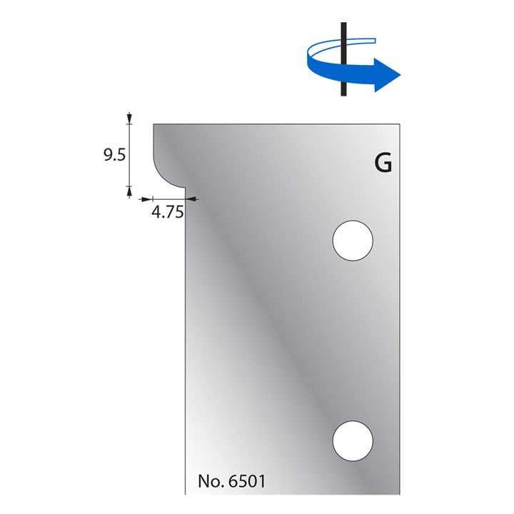 9.5 x 4.75mm Scribe Cutter in HSS - 6501