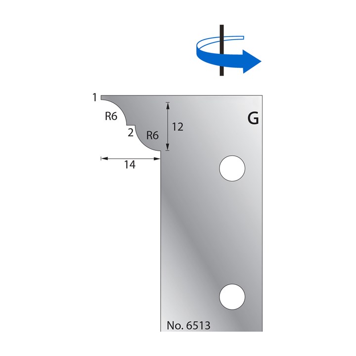 12 x 14mm (R6) w/ 1mm Scribe Cutter in HSS - 6513