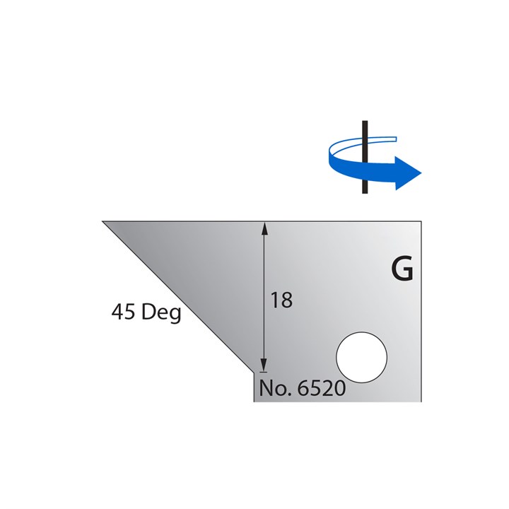 45 Degrees Scribe Cutter in HSS - 6520
