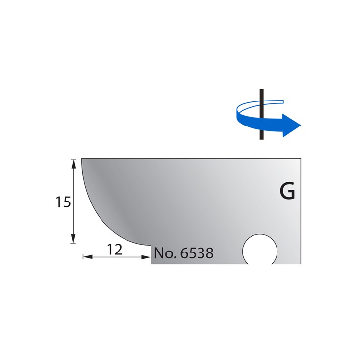 15 x 12mm Scribe Cutter in HSS - 6538