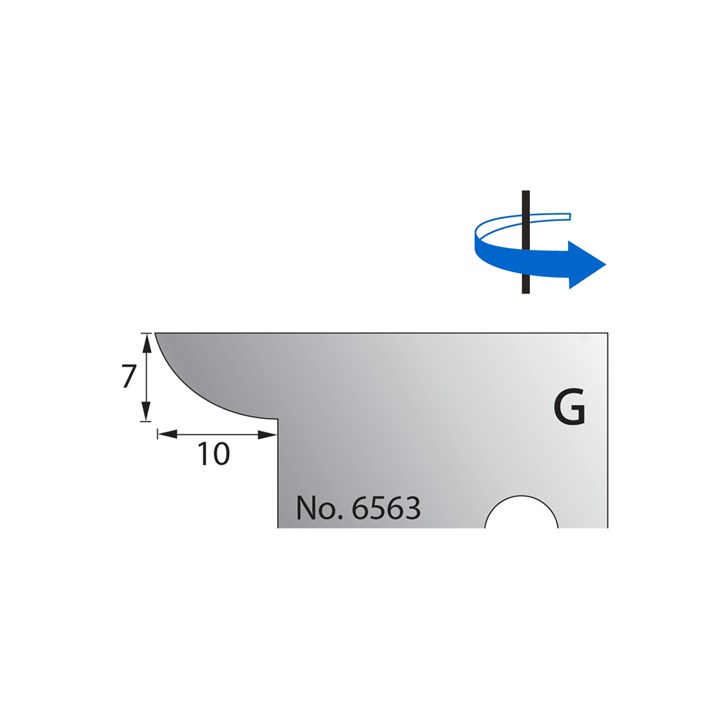 7 x 10mm Scribe Cutter in HSS - 6563