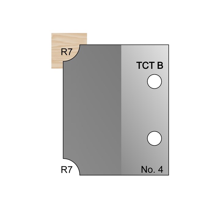 R7 Ovolo Profile Cutter in TCT - 4
