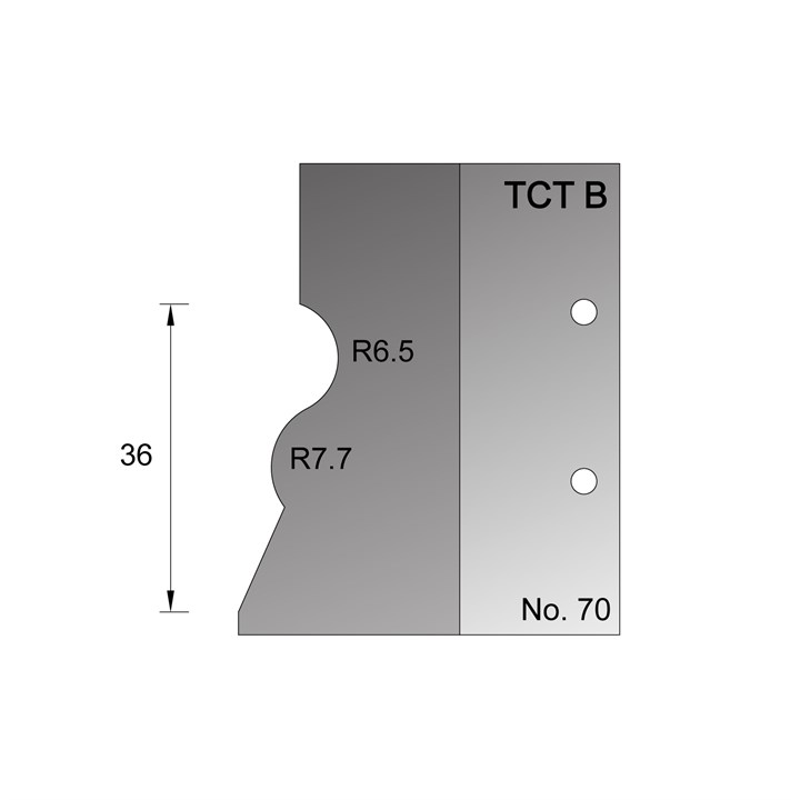30 x 9.5mm Skirting Profile Cutter in TCT - 70