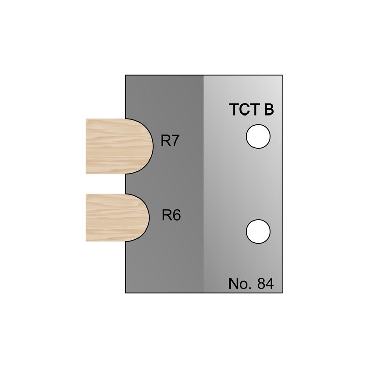 12mm & 14mm Dia Nosing Profile Cutter in TCT - 84