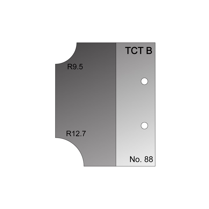 R9.5 & R12.7 Ovolo Profile Cutter in TCT - 88