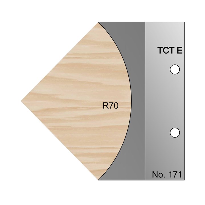 R70 Concave Profile Cutter in TCT - 171