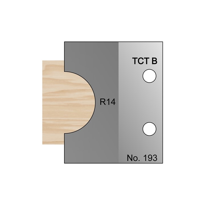28mm Dia (R14) Nosing Profile Cutter in TCT -193