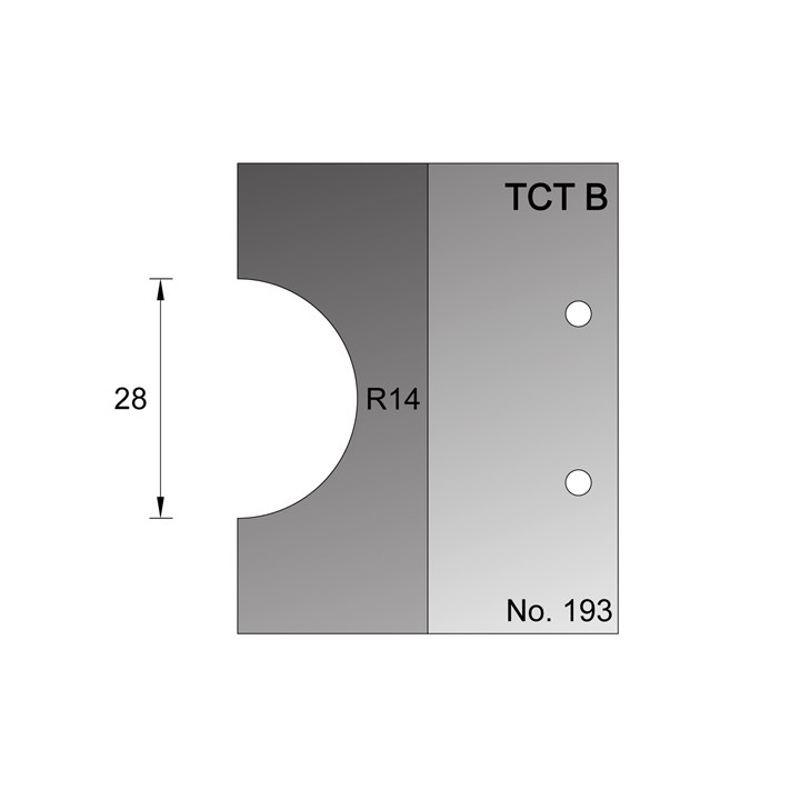 28mm Dia (R14) Nosing Profile Cutter in TCT -193