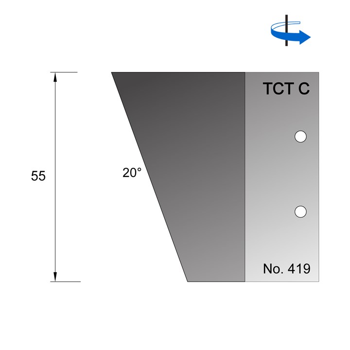 20 Degrees Scribe Cutter in TCT - 419