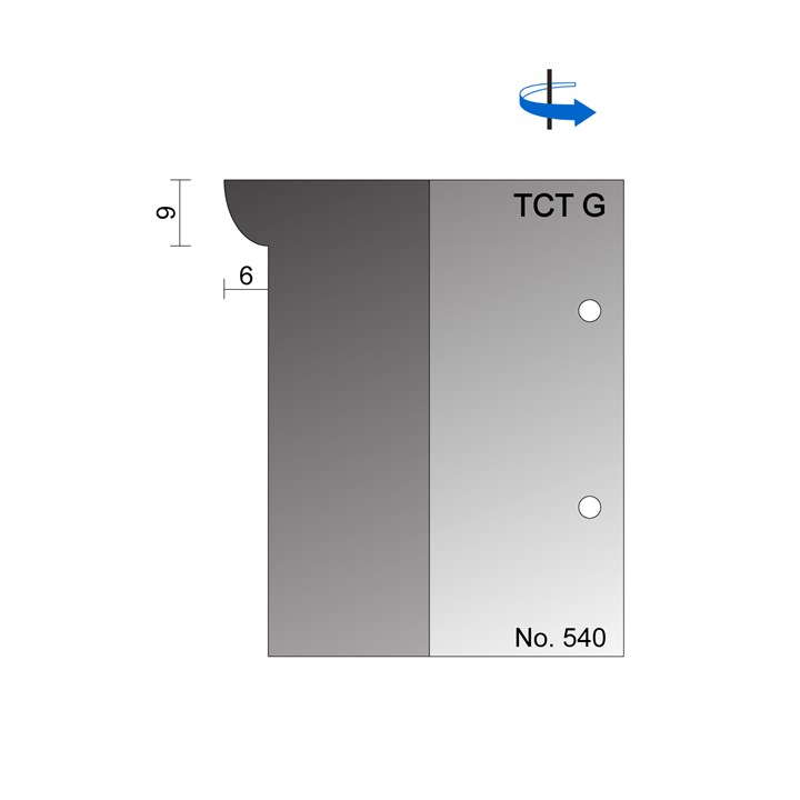 9 x 6mm Ovolo Scribe Cutter in TCT - 540